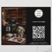 Scan het Menu l Restaurant Logo Promotioneel  (Voorkant)