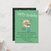 Scan Machine Operators' Birthday Kaart (Voorkant / Achterkant in situ)