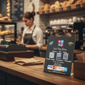 Scan Me Betalings QR Code Voetstuk Bord Reclamebord Met Voetstuk