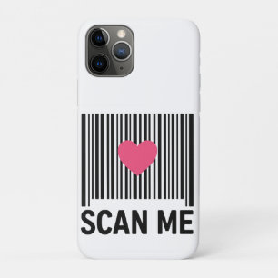 Scan Me – Creatieve Barcode met Hartontwerp Case-Mate iPhone Case