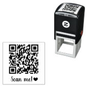 Scan Me! Heart uw QR-code Zelfinktende Stempel (In situ)