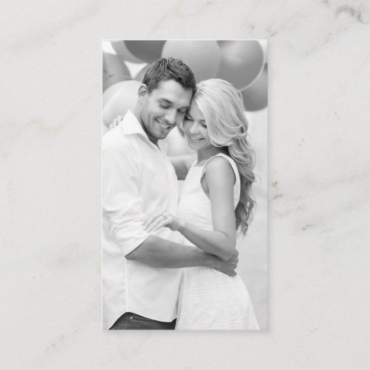 Scan Me Huwelijks RSVP QR Code Foto Informatiekaartje (Achterkant)