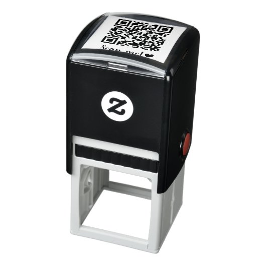 Scan me! Je QR-code horen Zelfinktende Stempel (Product)