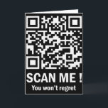 Scan Me, Je Zult Het Niet Berouwen Funny Qr Trump  Kaart<br><div class="desc">Scan Me,  Je Zult Het Niet Berouwen Funny Qr Trump Dans (op Achterzijde)</div>