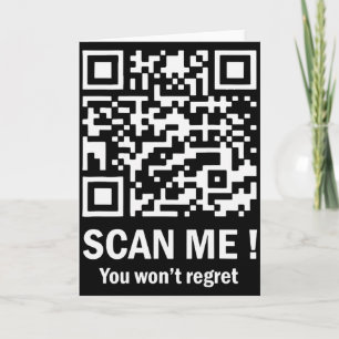 Scan Me, Je Zult Het Niet Berouwen Funny Qr Trump  Kaart