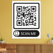 Scan me Marketing QR Code Canvas Afdruk (Insitu (Woonkamer))