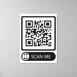 Scan me Marketing QR Code Canvas Afdruk