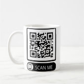 Scan me Marketing QR Code Koffiemok (Links)