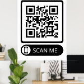Scan me Marketing QR Code Poster (Thuiskantoor)