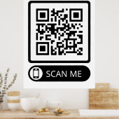 Scan me Marketing QR Code Poster (Keuken)