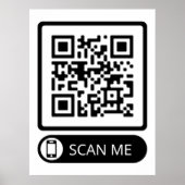 Scan me Marketing QR Code Poster (Voorkant)