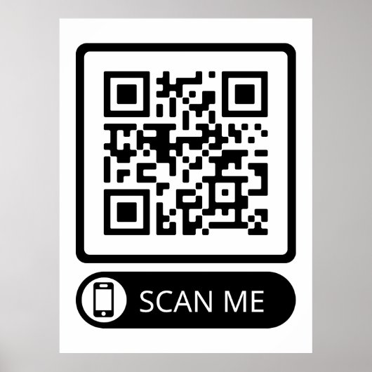 Scan me Marketing QR Code Poster (Voorkant)