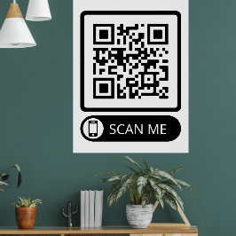 Scan me Marketing QR Code Poster