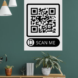 Scan me Marketing QR Code Poster