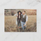 Scan me naar RSVP Weddenschap QR Code Foto RSVP Visitekaartje (Achterkant)