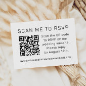 Scan me naar RSVP Wedding QR Code RSVP Visitekaartje