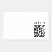 Scan me please QR-code - Glimlach, het is gratis Post-it® Notes (Voorkant)