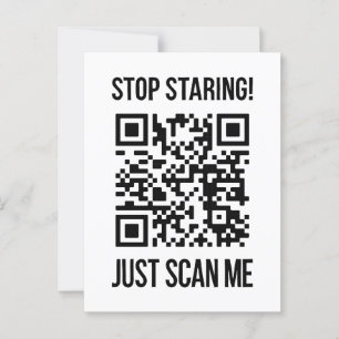 Scan me QR-code: kies elke dag vriendelijkheid Briefkaart