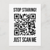 Scan me QR-code: kies elke dag vriendelijkheid Briefkaart (Voorkant)