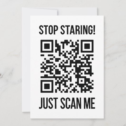 Scan me QR-code: kies elke dag vriendelijkheid Kaart (Voorkant)