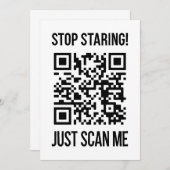 Scan me QR-code: kies elke dag vriendelijkheid Kaart (Voorkant / Achterkant)