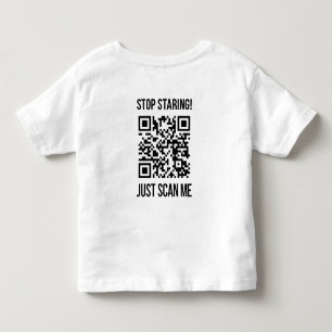 Scan me QR-code: kies elke dag vriendelijkheid Kinder Shirts