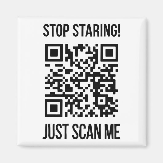 Scan me QR-code: kies elke dag vriendelijkheid Magneet (Voorkant)