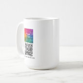 Scan Me QR Code Logo Uploaden Moderne Promotie Koffiemok (Voorkant links)