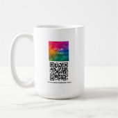 Scan Me QR Code Logo Uploaden Moderne Promotie Koffiemok (Links)