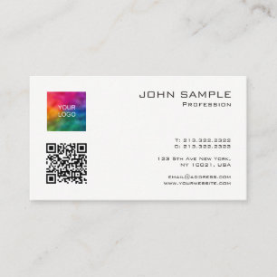 Scan Me QR Code Professionele Sjabloon Upload Logo Visitekaartje