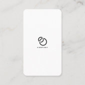 Scan me QR Code Social Media Logo Modern Simple Visitekaartje (Achterkant)