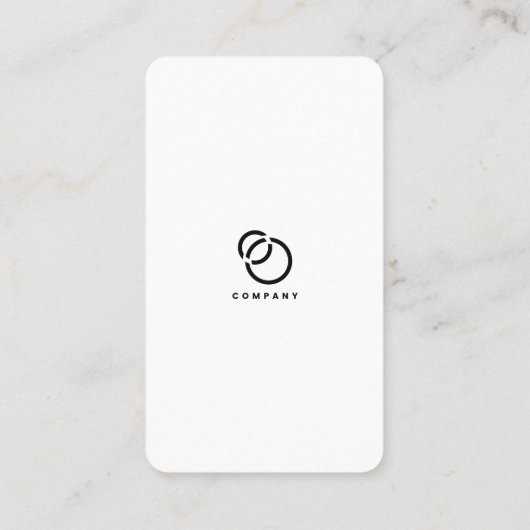 Scan me QR Code Social Media Logo Modern Simple Visitekaartje (Achterkant)