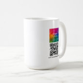 Scan Me QR Code Upload Logo Modern Promotional Koffiemok (Voorkant rechts)