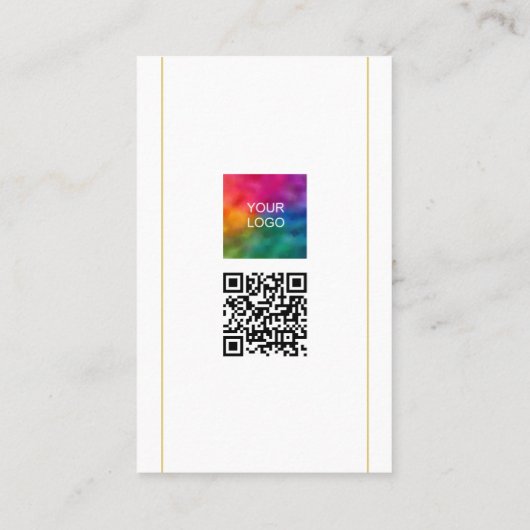 Scan me QR Code Upload Uw Bedrijf Logo naar Visitekaartje (Achterkant)