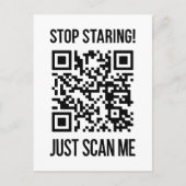 Scan me QR-code voor een Motivatie boost Briefkaart (Voorkant)