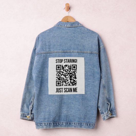 Scan me QR-code voor een Motivatie boost Denim Jacket (Hangar)