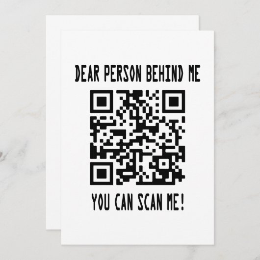 Scan me QR-code voor een Motivatie boost Kaart (Voorkant / Achterkant)