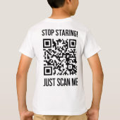 Scan me QR-code voor een Motivatie boost T-shirt (Achterkant)