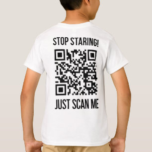 Scan me QR-code voor een Motivatie boost T-shirt