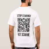 Scan me QR-code voor een Motivatie boost T-shirt (Achterkant)