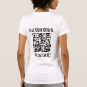 Scan me QR-code voor een Motivatie boost T-shirt (Achterkant)