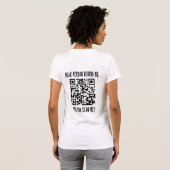 Scan me QR-code voor een Motivatie boost T-shirt (Achterkant volledig)
