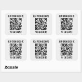 Scan me QR-code voor een Motivatie boost Vierkante Sticker (Vel)