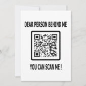 Scan me QR-code voor Inspirerend prijsopgave Kaart (Voorkant)