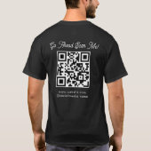 Scan Me QR code Zakelijke evenement grote logo T-s T-shirt (Achterkant)