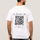 Scan Me QR-code Zakelijke Evenementen T-Shirt Met (Achterkant)