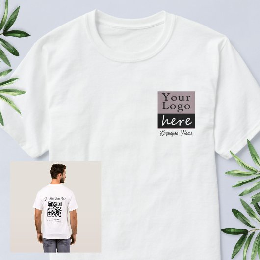 Scan Me QR-code Zakelijke Evenementen T-Shirt Met