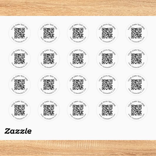 Scan Me QR-code Zakelijke Reclame Ronde Sticker