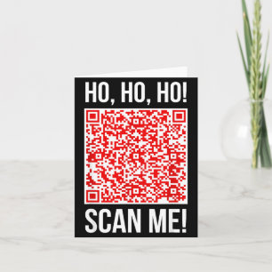 Scan Me! Qr Scan Me Grap Functie Kerstman Kerstmis Kaart