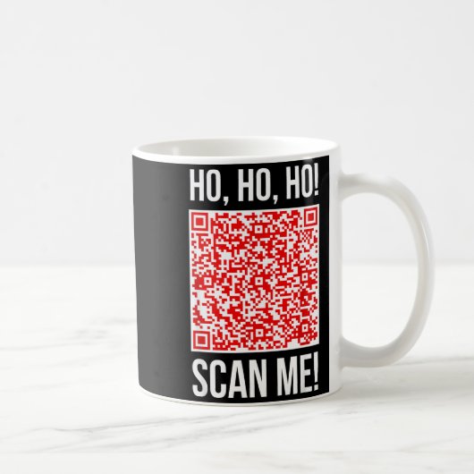 Scan Me! Qr Scan Me Joke Funny Santa Merry Christm Koffiemok (Rechts)